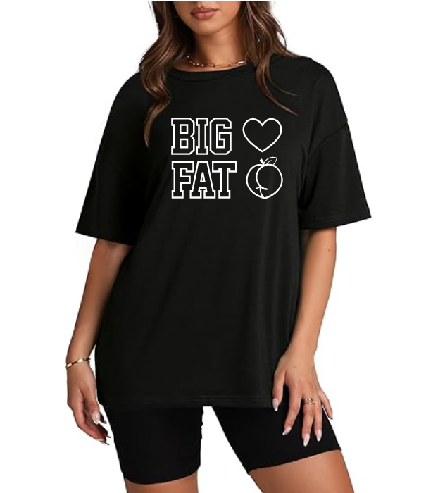 Big Heart - Unisex Black T-shirt