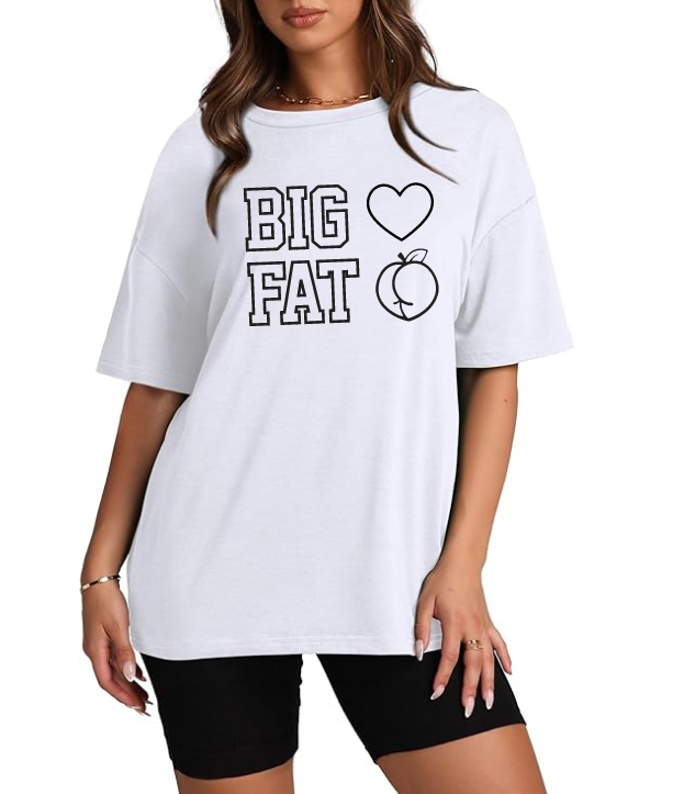 Big Heart White T-shirt Unisex