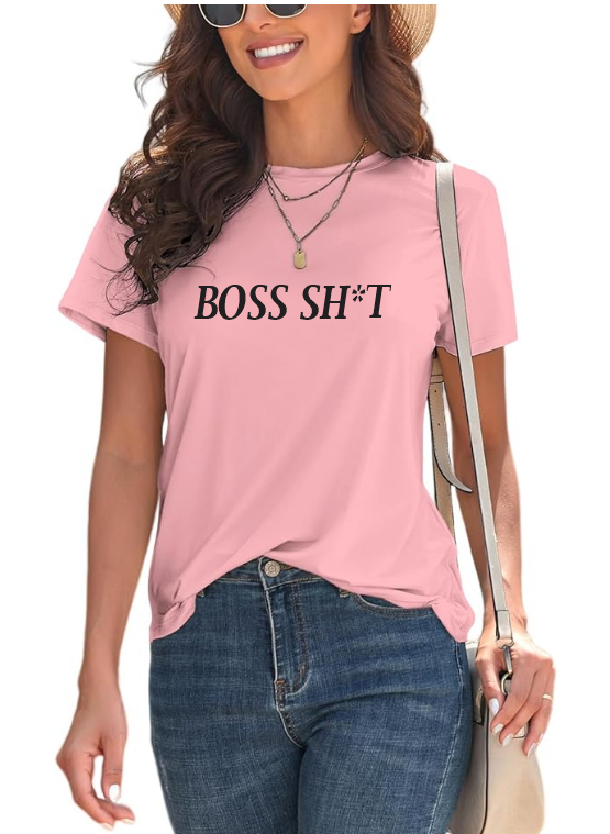 BOSS SHT - Unisex Pink T-shirt