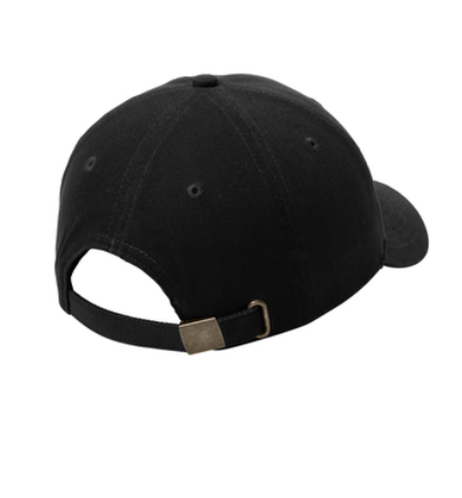 Black - Unstructured red Adjustable Strapback