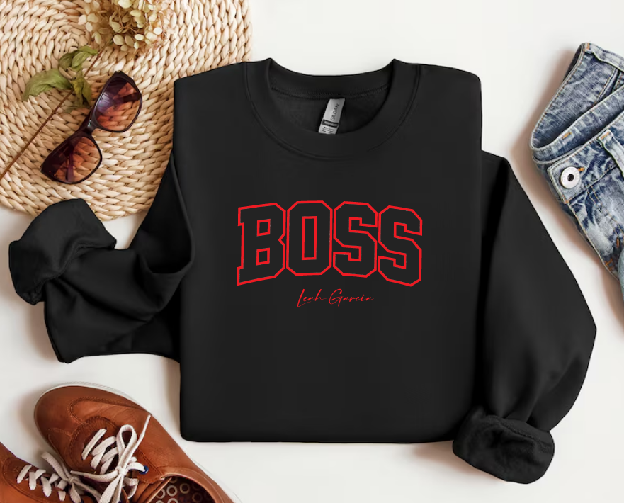 BOSS - CREWNECK SWEATSHIRT - PRINTED