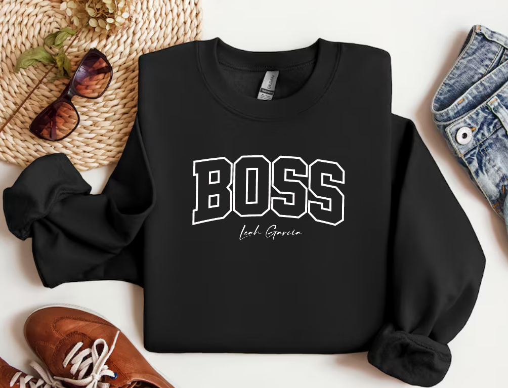 BOSS - CREWNECK SWEATSHIRT - PRINTED