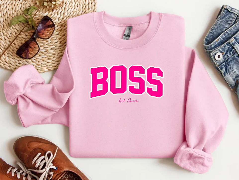 BOSS - CREWNECK SWEATSHIRT - PRINTED