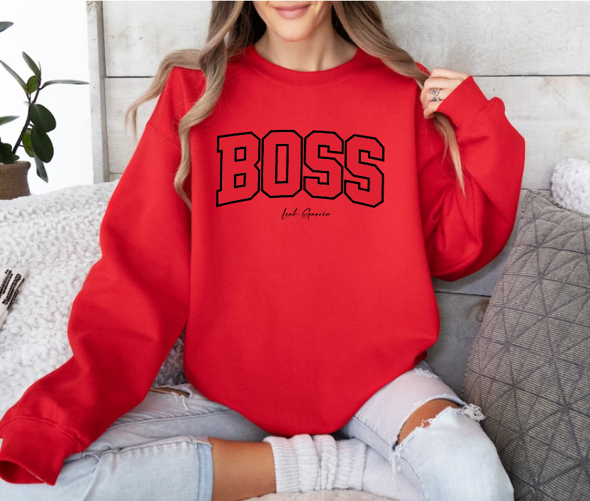 BOSS - CREWNECK SWEATSHIRT - PRINTED