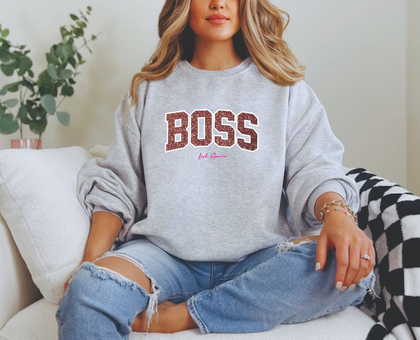 BOSS - CREWNECK SWEATSHIRT - EMBROIDERED