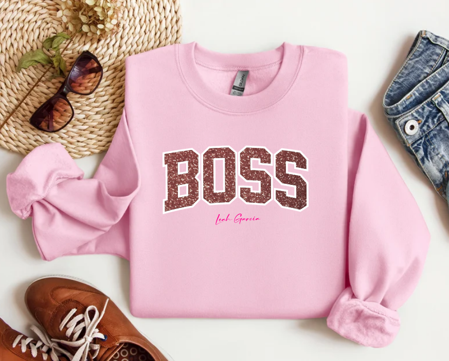 BOSS - CREWNECK SWEATSHIRT - EMBROIDERED