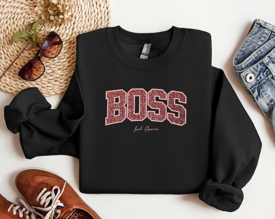 BOSS - CREWNECK SWEATSHIRT - EMBROIDERED