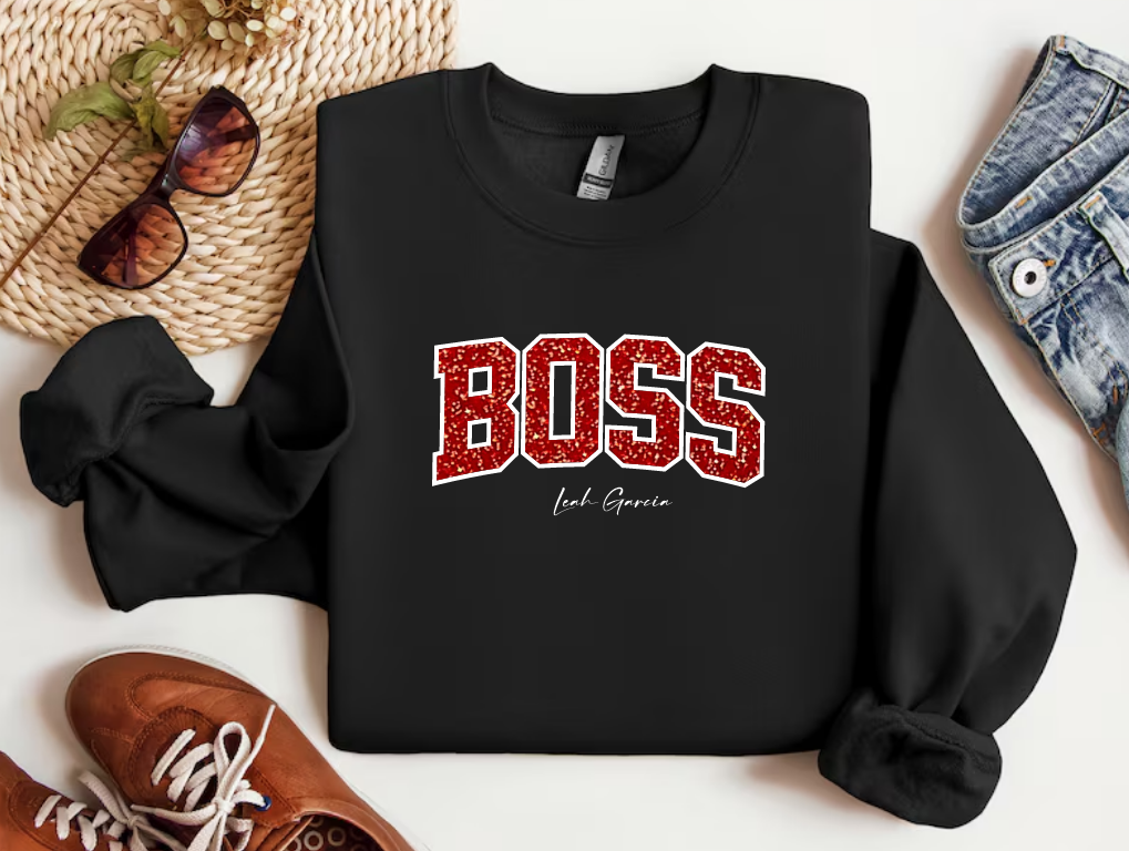 BOSS - CREWNECK SWEATSHIRT - EMBROIDERED