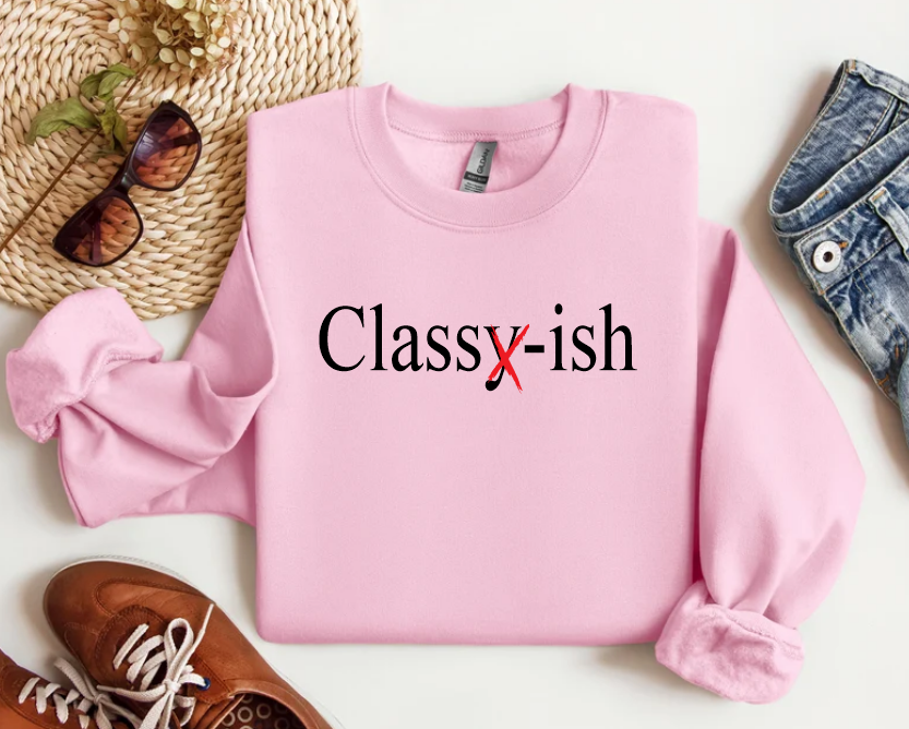 CLASSYISH - CREWNECK SWEATSHIRT - EMBROIDERED