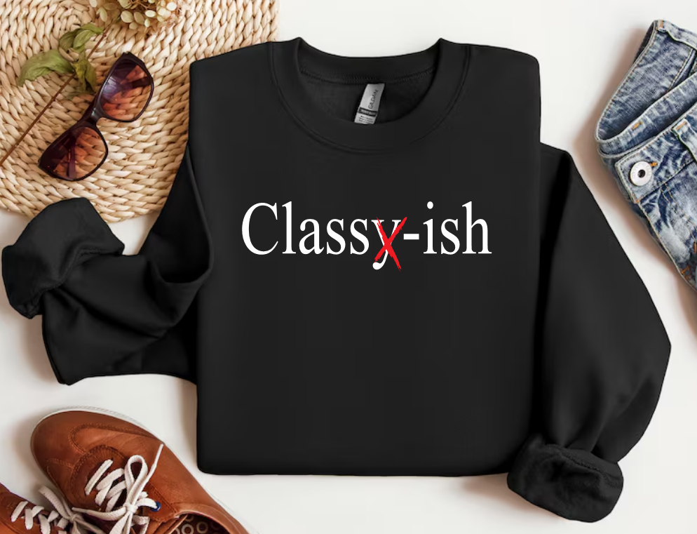 CLASSYISH - CREWNECK SWEATSHIRT - EMBROIDERED