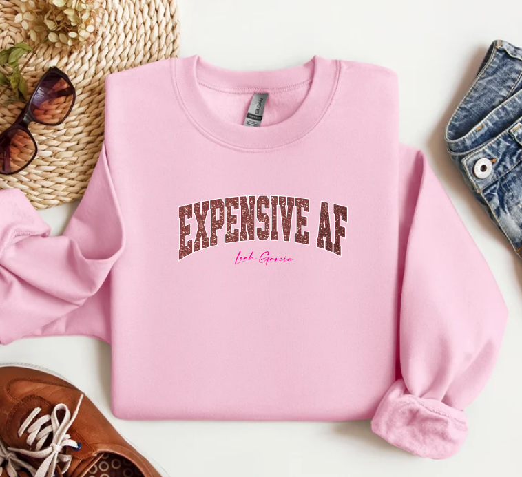 EXPENSIEV AF - ( GLITTER ) EMBROIDERED CREWNECK SWEATSHIRT