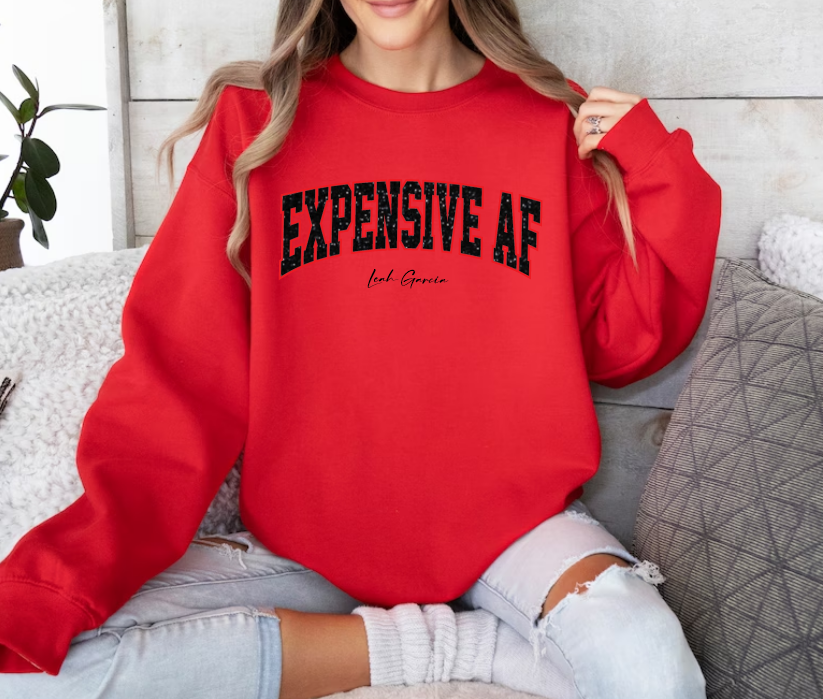 EXPENSIEV AF - ( GLITTER ) EMBROIDERED CREWNECK SWEATSHIRT